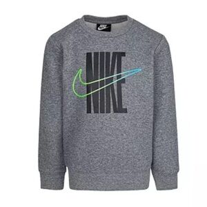 Nike Boys Gray Sweatshirt with Logo